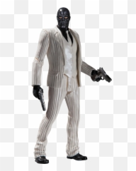 Batman Arkham Origins Black Mask Figure Png