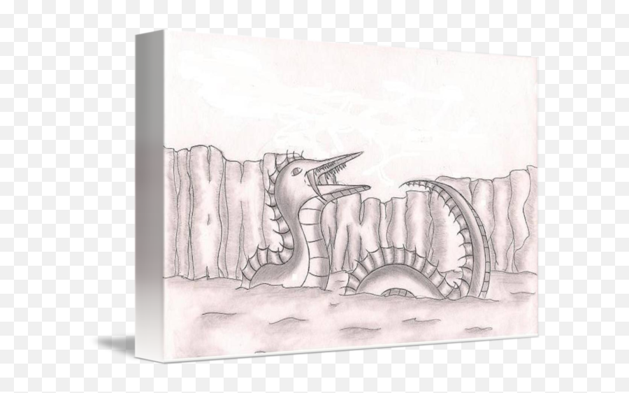 The Loch Ness Monster By Roxanne Brown - Sketch Png,Loch Ness Monster Png