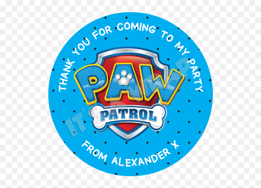 Paw Patrol Logo Sweet Cone Stickers - Paw Patrol Png,Paw Patrol Logo Png