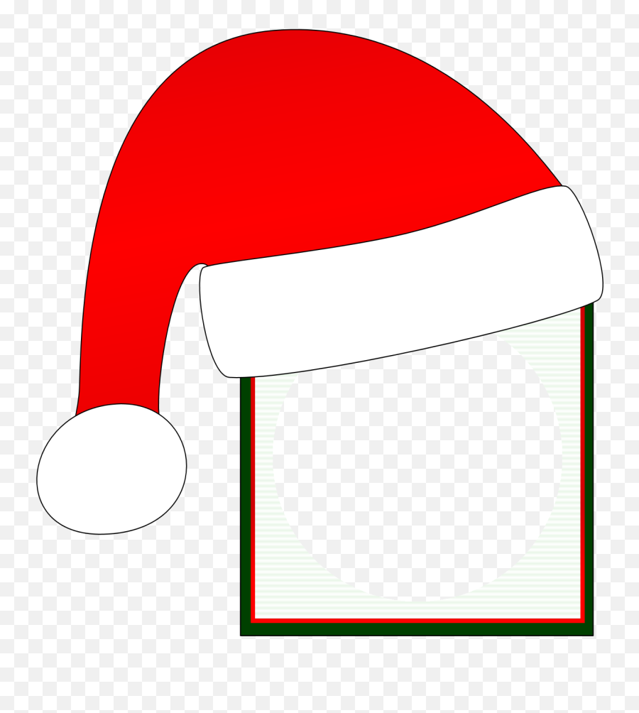 Santa Claus Frame Clipart - Santa Claus Hat Frame Png,Santa Clipart Png