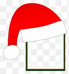 Santa Claus Frame Clipart - Santa Claus Hat Frame Png,Santa Clipart Png