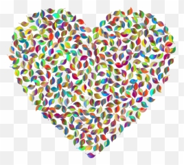 Clipart - Prismatic Green Heart 4 No Background Design png