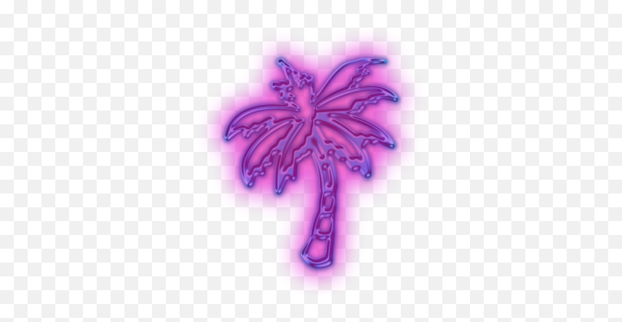 Roblox Chill Face Black Background - Neon Palm Tree Png,Cross With Transparent Background