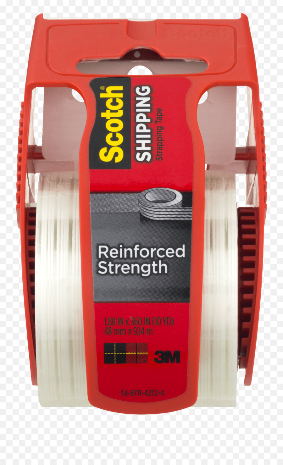 2 Pack Scotch Reinforced Clear Strapping Tape 2in X 30ft - Label Png,Scotch Tape Png