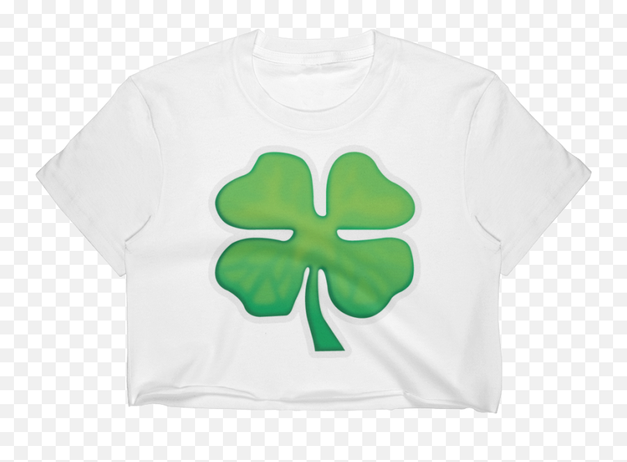 Download Emoji Crop Top T - Shirt Water Png Image With No Shamrock,Water Emoji Png