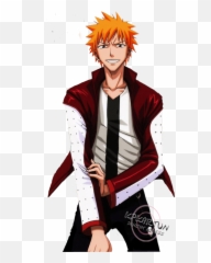 Download Hd Ichigo Kurosaki - Bleach Ichigo Human Form Ichigo Human Png,Ichigo Png