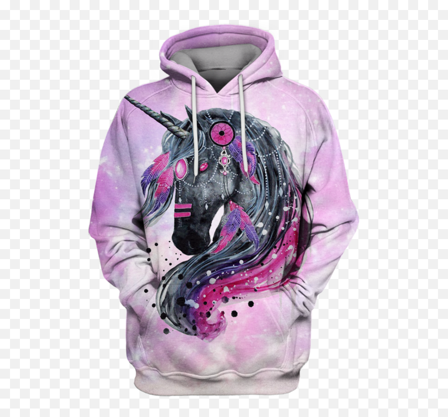 3d Unicorn In The Galaxy Background Full Print T Shirt - T Horse Dream Catcher Png,Galaxy Background Png