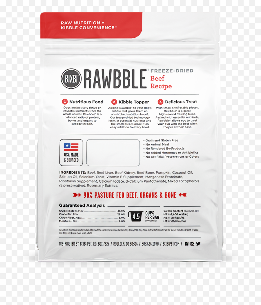 Rawbble Freeze Dried Food Beef Recipe Petagon - Label Png,Freeze Png