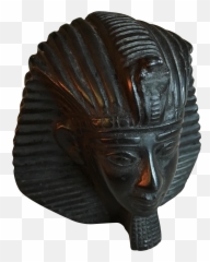 Vintage Egyptian Resin King Tut Bust - Bronze Sculpture Png,King Tut Png