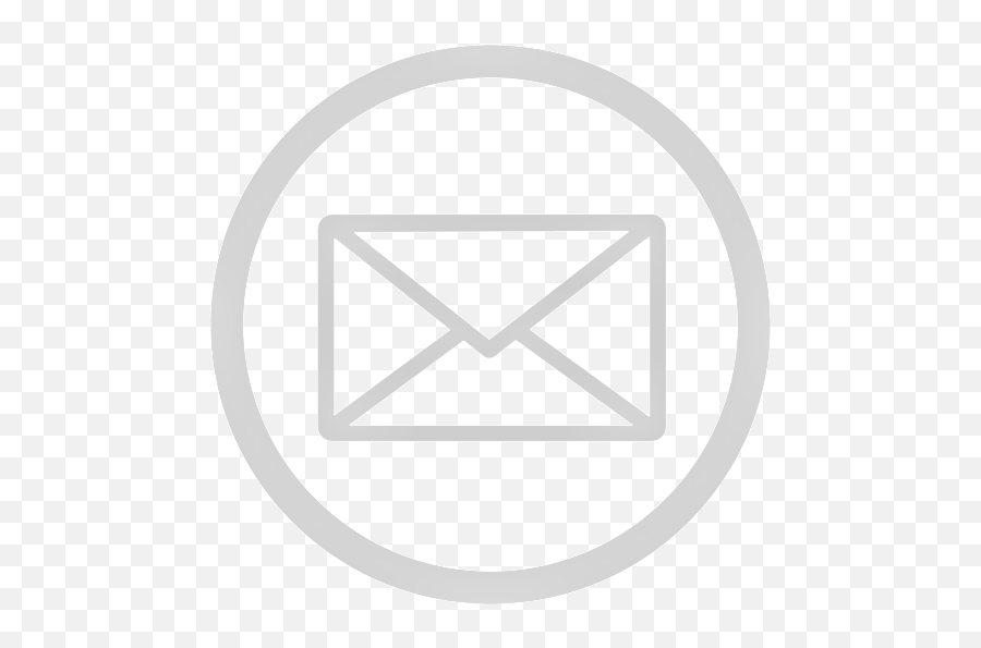 Icon Greyscale Transparent Background - White Email Icon Png,Email Icon Transparent Background