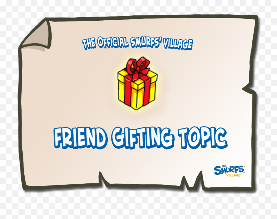 Smurfs Village Friend Gifting Topic - Illustration Png,Smurfs Logo