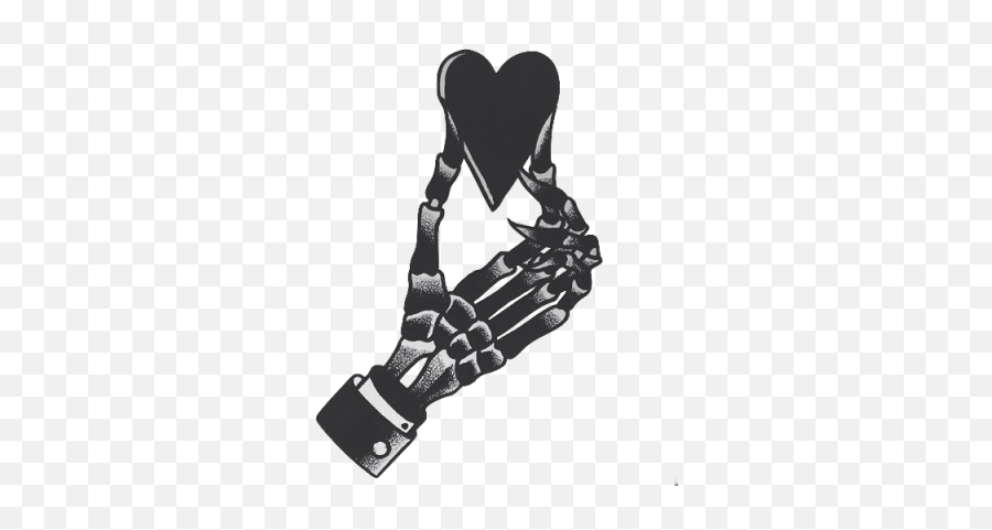 Tattoos Png Tumblr - Skeleton Hand Holding Heart Tattoo,Knife Tattoo Png