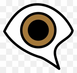 Eye In Speech Bubble Emoji Clipart - Circle png