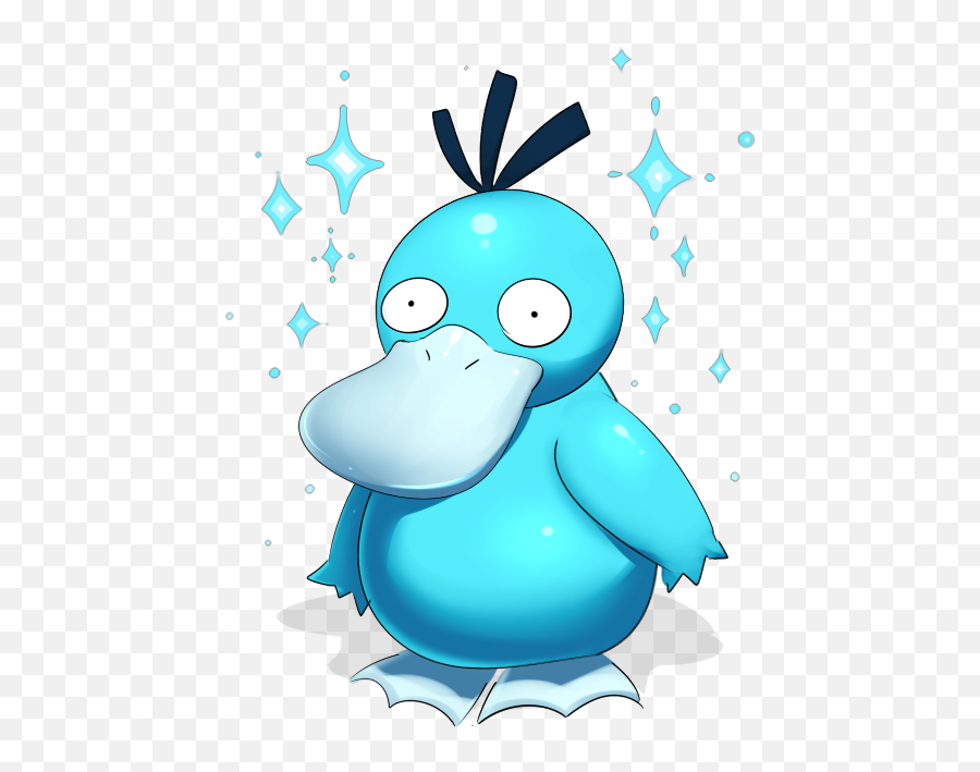 I Caught A Shiny Psyduck While The - Shiny Psyduck Render Png,Psyduck Png
