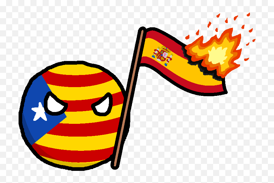 Catalan Republic 2017 With Spanish Flag - Happy Png,Spanish Flag Png