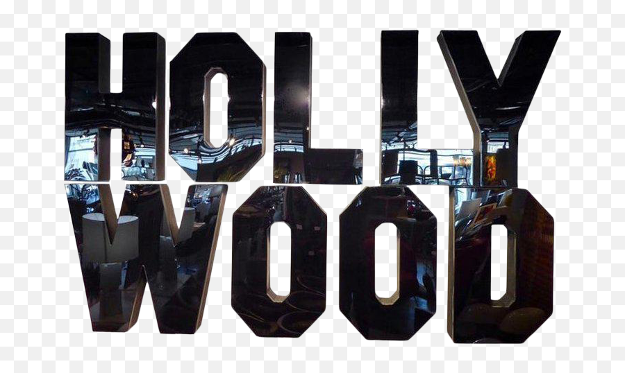 Black Acrylic Facing Png Hollywood Sign