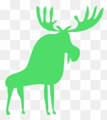 Moose Silhouette - Vector Graphics png