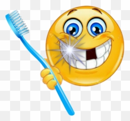 Emoticon Emoji Toothbrush Smile Sticker - png