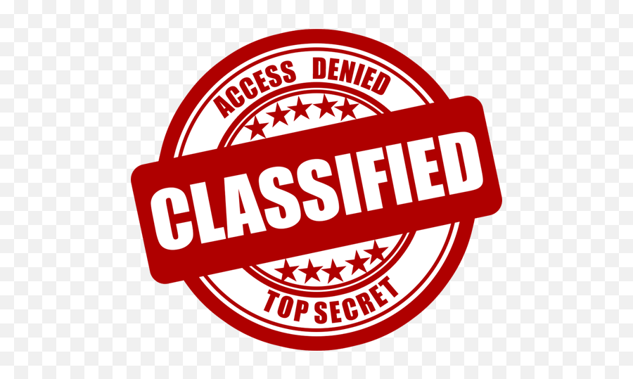 Classified Sticker - Top Secret Classified Png,Classified Png