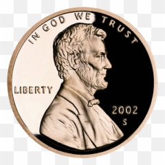 United States Penny Obverse 2002 - Tire Tread Penny Test Png,Penny Png