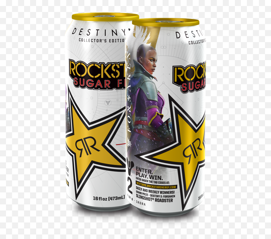 Download Hd Sugar Free Ikora - Destiny 2 Forsaken Rockstar Rockstar Energy Drink Png,Destiny 2 Forsaken Logo