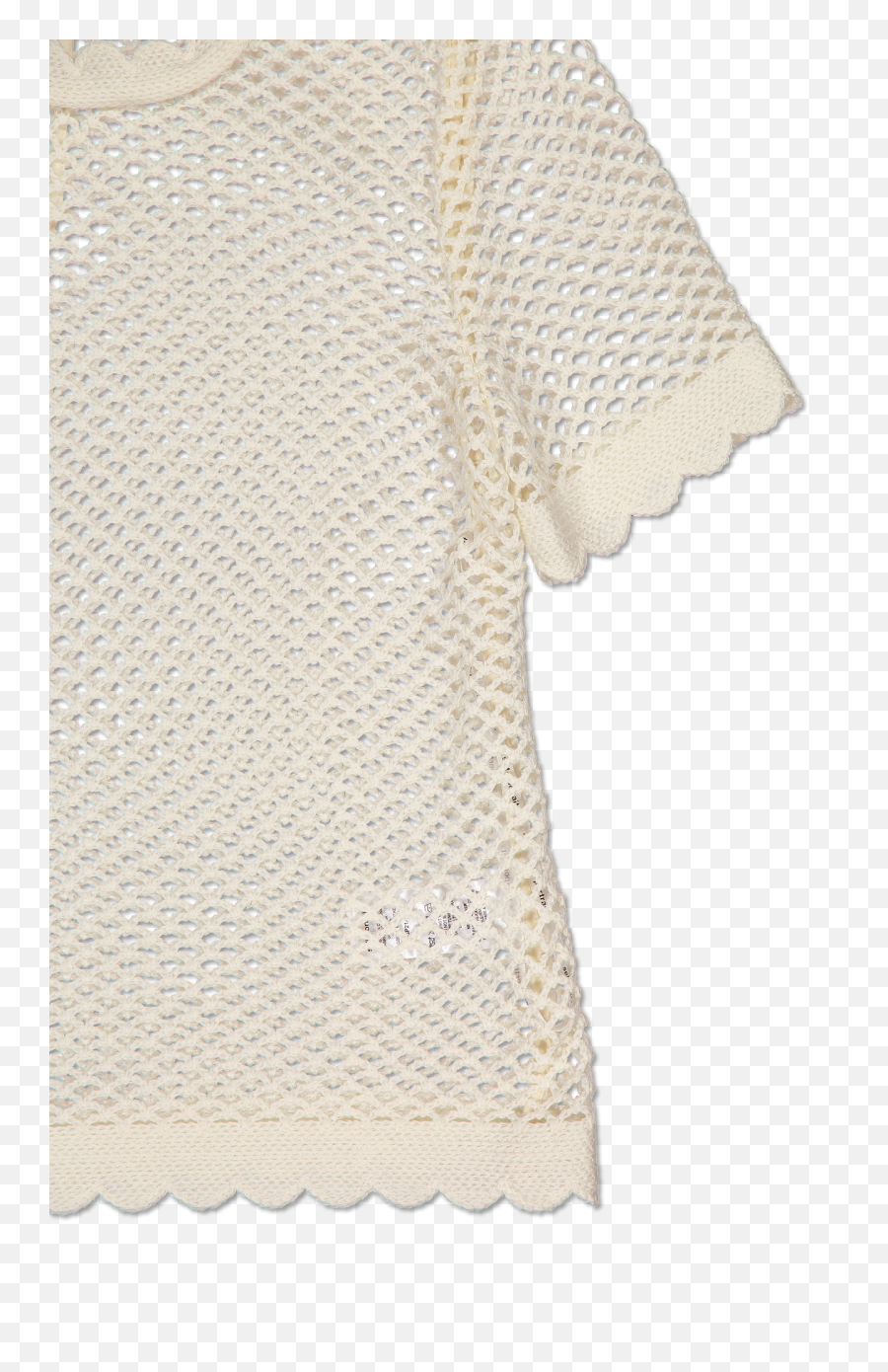 Sleeve Detail Fishnet Crochet Lace Top - All Saints Valentine Shirt Png,Fishnet Transparent Png