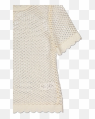 Sleeve Detail Fishnet Crochet Lace Top - All Saints Valentine Shirt Png,Fishnet Transparent Png