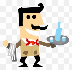 Waiter Professional Transparent Png - Clip Art Of Waiter,Waitress Png