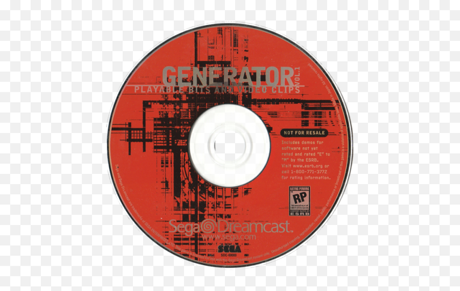 Generator Volume 1 Playable Bits And Video Clips Sega Dreamcast Game Used - Sonic The Hedgehog Png,Dreamcast Png