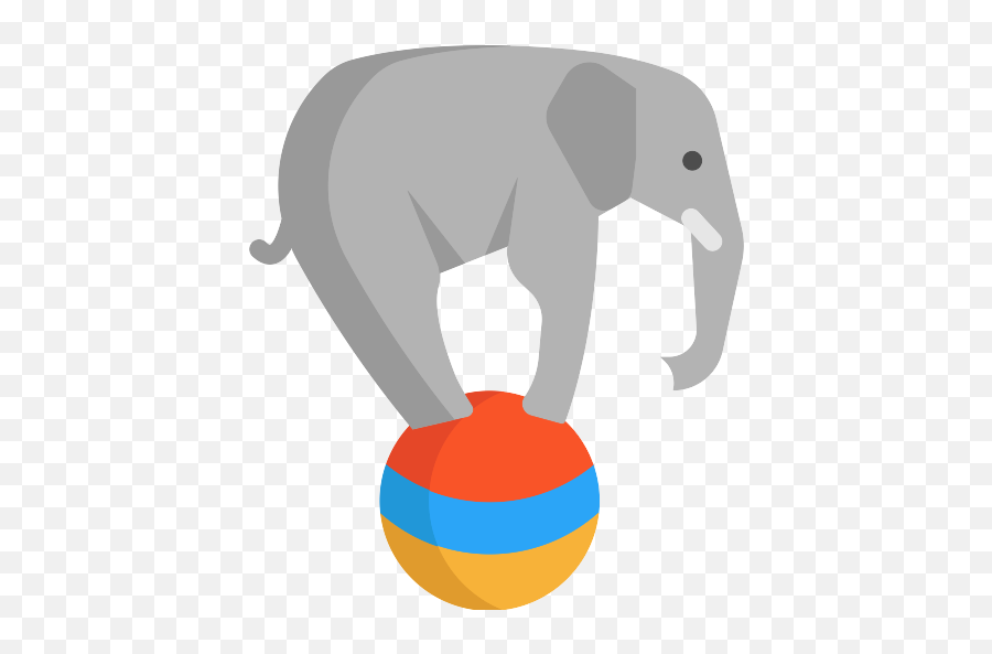 Elephant Circus Vector Svg Icon - Elephant Png,Circus Elephant Png