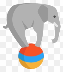 Elephant Circus Vector Svg Icon - Elephant Png,Circus Elephant Png