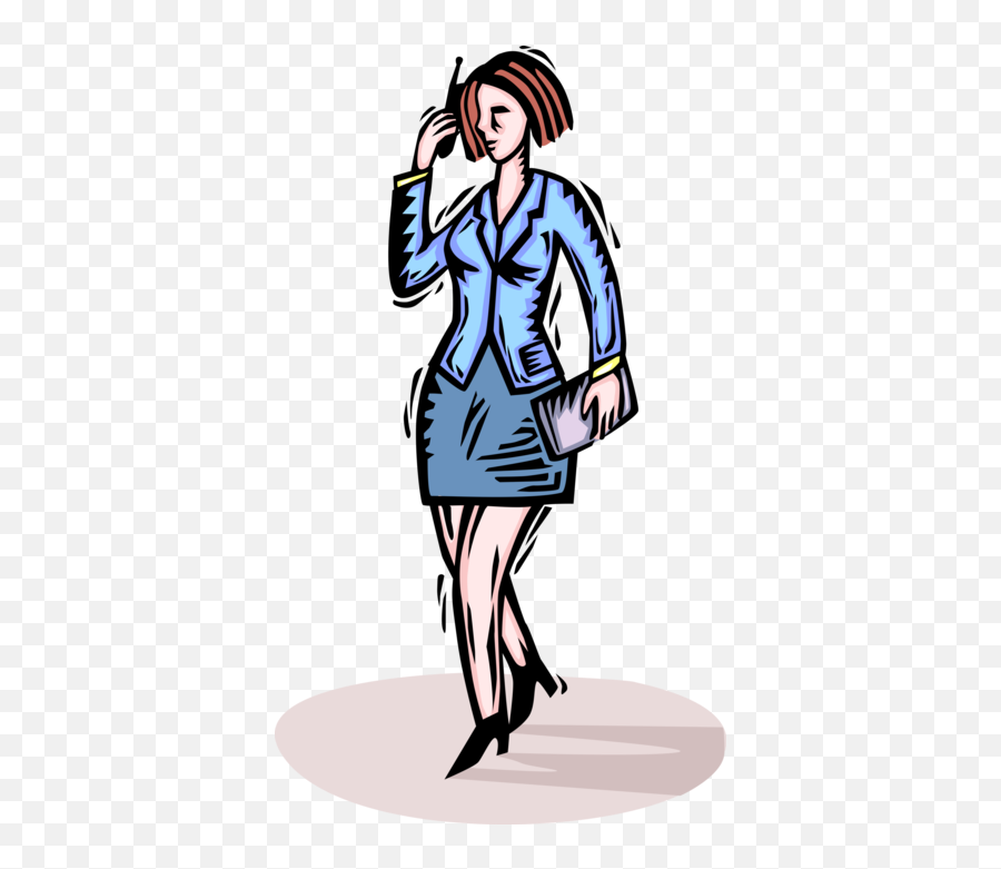 Entrepreneur In Conversation - Vector Image For Women Png,Cell Phone Vector Png