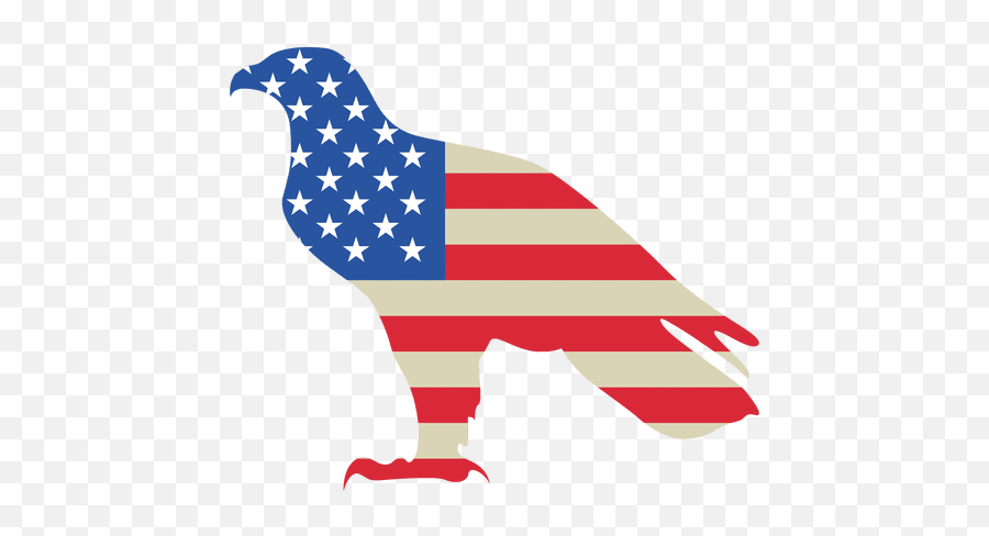 Printed Usa Flag Eagle - American Png,American Flag Eagle Png