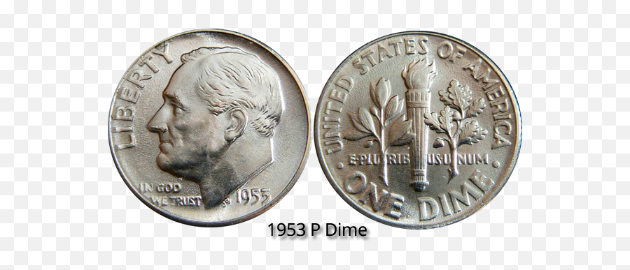 1953 Dime - Domitius Ahenobarbus Coin Png,Dime Png