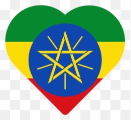Vector Country Flag Of Ethiopia - Heart World Flags Button png