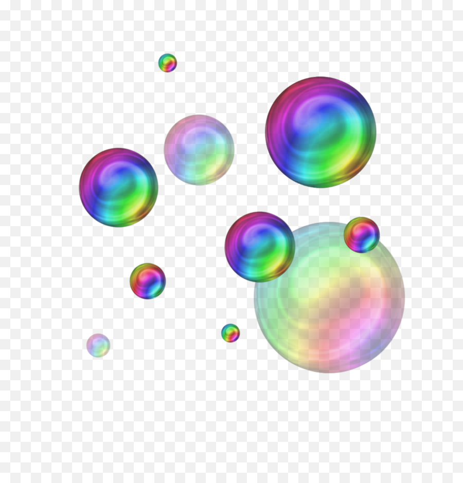 Rainbow Transparent Bubbles - Circle Png,Transparent Bubbles