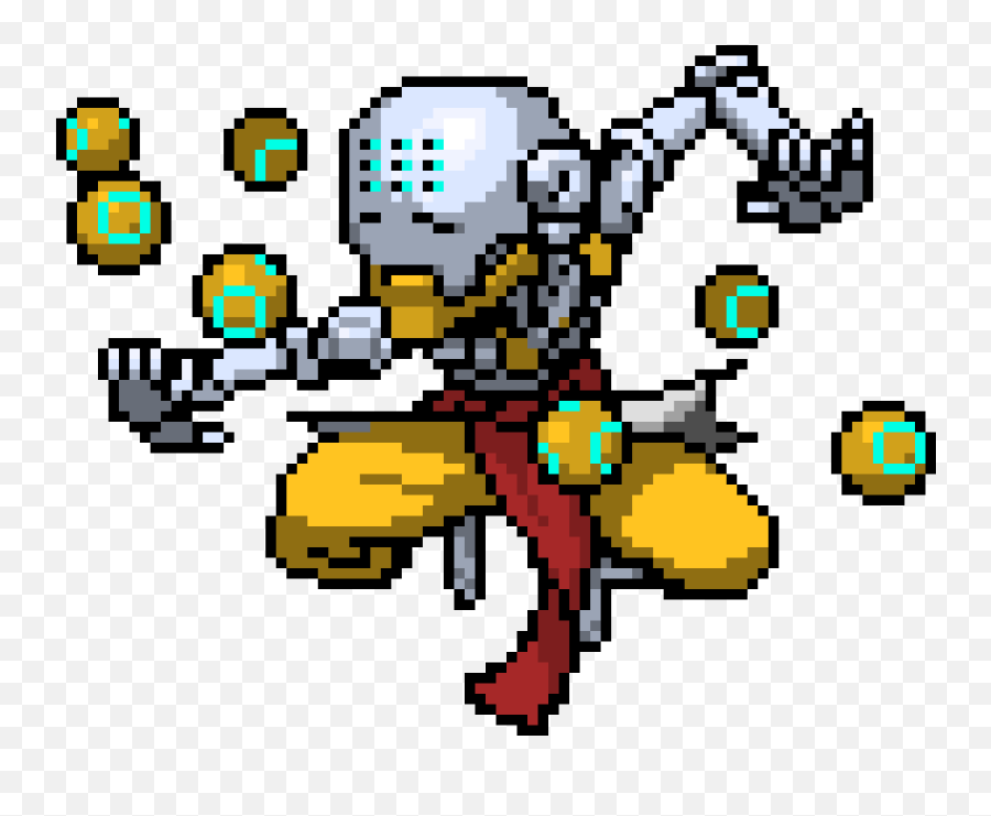 Zenyatta - Overwatch Zenyatta Pixel Spray Png,Zenyatta Png