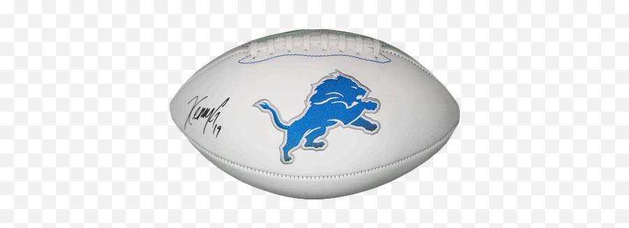 Kenny Golladay Autographed Detroit Lions Logo Football - Jsa Witness Pope John Lions Png,Detroit Lions Logo Png