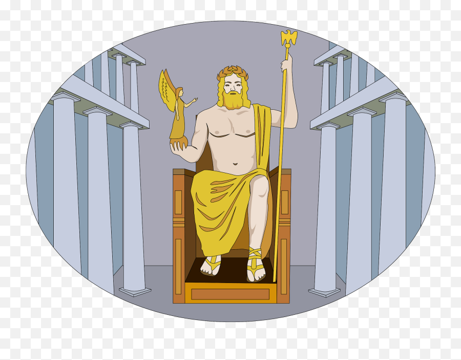 Statue Of Zeus - Statue Of Zeus Clip Art Png,Zeus Icon