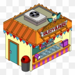 Krustyland Burger - Krusty Burges Los Simpson Png,Cartoon Burger Png