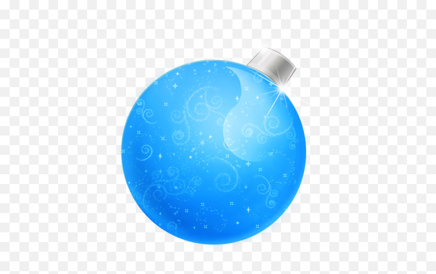 Christmas Ball Blue Icon - Christmas Icon Set Softiconscom Bola De Natal Azul Desenho Png,Christmas Icon Pack
