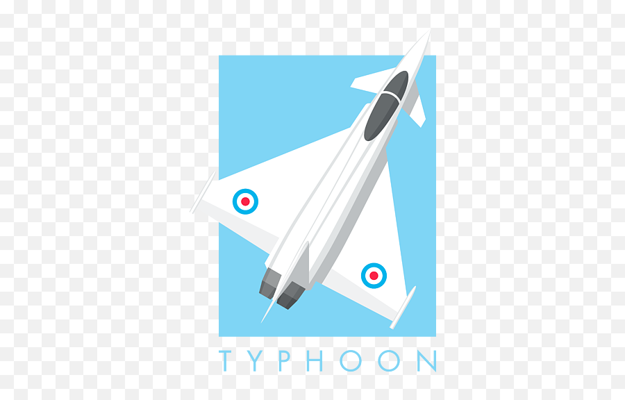 Typhoon Jet Fighter Aircraft - Sky Tshirt For Sale By Supersonic Transport Png,Icon A5 Plane Price