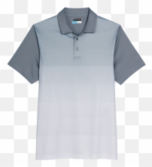 Pga Tour Classic Fit Ombre Front Polo Gray - Short Sleeve Png,Footjoy Icon Closeout Golf Shoes