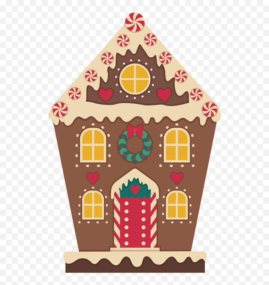 Gingerbread House Clipart - Clipartworld Gingerbread Cookie House Vector Png,Gingerbread House Icon