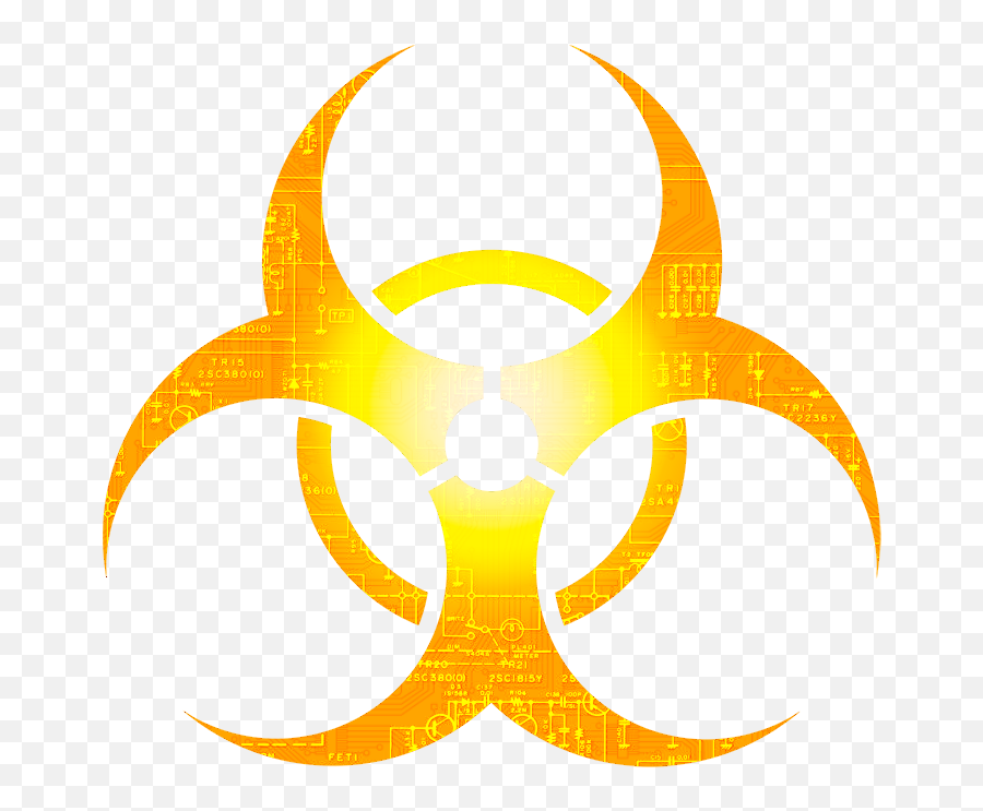 Biohazard Png - Yellow Biohazard Symbol Png,Biohazard Symbol Transparent Background