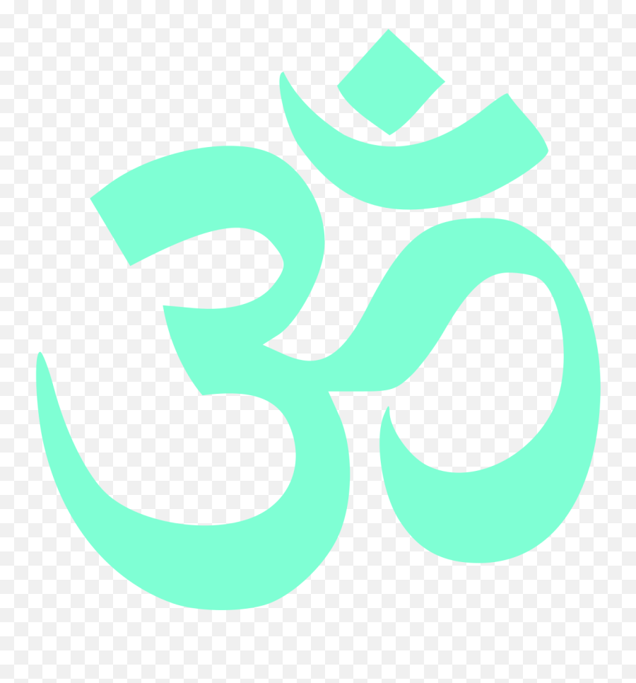 Fileaum Om Aquamarinesvg - Wikimedia Commons Hindu Symbols Png,Aquamarine Png