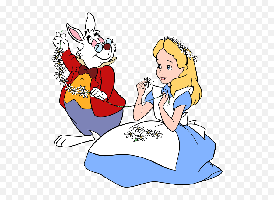 The White Rabbit Clip Art Disney Galore - Alice And The White Rabbit Png,White Rabbit Png