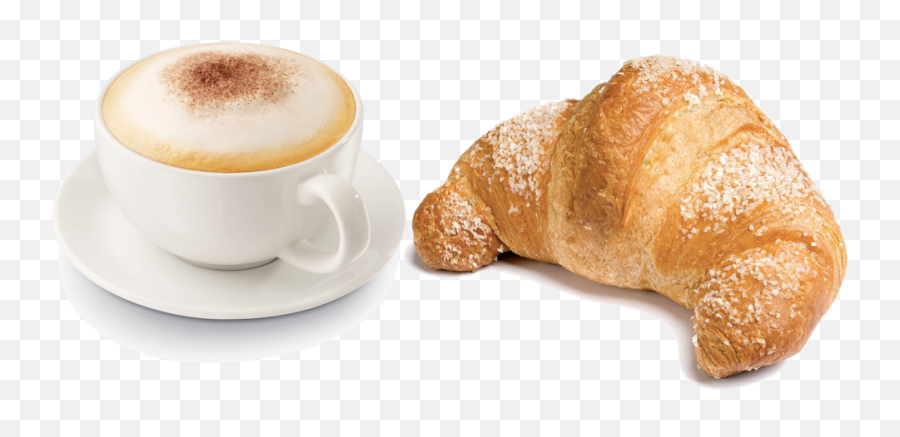 Cappuccino E Cornetto Png 1 Image - Cafe Y Croissant Png,Cappuccino Png