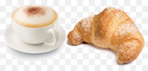 Cappuccino E Cornetto Png 1 Image - Cafe Y Croissant Png,Cappuccino Png