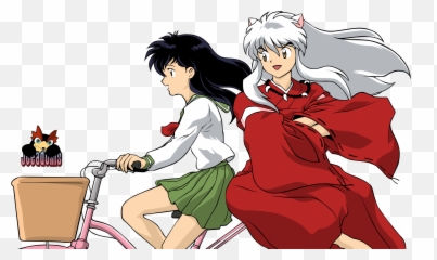 Download Hd Inuyasha Photo - Cute Inuyasha And Kagome Png,Inuyasha Png